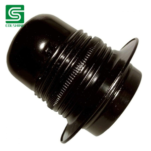 Base de Lámpara Colgante Negra FS05 de Latón con Rosca <span class=keywords><strong>E27</strong></span> <span class=keywords><strong>220V</strong></span> para Diseños de Iluminación Vintage Industrial DIY Colshine - Product Image 3