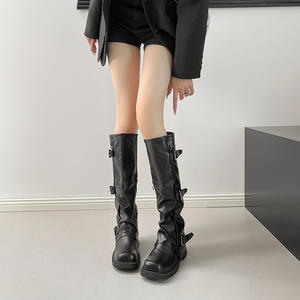 Nouveau 2025 automne pour les femmes, Western Cowboy, Pile de style britannique, chevalier polyvalent - Product Image 1