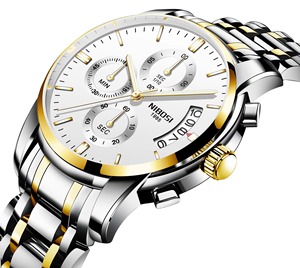 Reloj de Pulsera de Cuarzo para Hombre con Logotipo Personalizable Drioshipping, Correa de Acero Inoxidable de Lujo, Luminoso, Resistente al Agua, Esfera de Cristal, OEM - Product Image 2