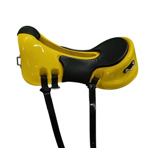 Sillín de Montar Profesional Ligero de Nailon y Cuero para Interiores, Asiento Ergonómico Acolchado, Correas de Sujeción Seguras, 16 Pulgadas, 5-10 - Product Image 1