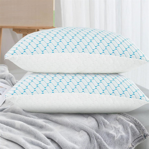 Almohada Corporal Moderna de Espuma Viscoelástica con Relleno Granulado de Rebote Lento DZ026, Forma Cuadrada, Tamaño Queen/King, 400 Hilos - Product Image 1