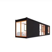 Maison préfabriquée de 20 pieds et 40 pieds, espace chambre, cabine, service complet, hôtel, conteneur, maison mobile de luxe miniature en plein air