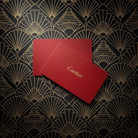 Carte de garantie personnalisée en PVC rouge brillant avec effet miroir, panneau de signature magnétique, gaufrage offset, garantie de qualité