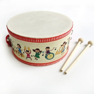 Wooden Orff Percussion Kit Children Musical Instrument Rain Stick Cartoon Hand <b>Drum</b> Preschool Rhythm Learning Teaching Aids - Product Image 4