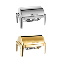 Plat de Chauffage de Luxe TaiDing Robuste 9L en Acier Inoxydable, Ensemble Buffet pour le Stockage du Petit-Déjeuner et le Maintien au Chaud des Aliments