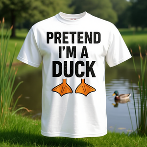 Camiseta con diseño de patas de pato naranjas para un humor divertido - Product Image 3