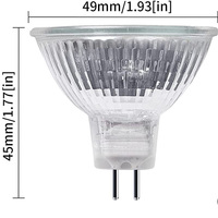 Prix usine Halogène Spot Lumière 12v 220v 28w 35w 42w 50w Mr11 Gu10 Gu4 Mr16 Gu5.3 Halogène Lampe Projecteur