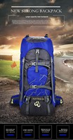 Nouveau sac à dos imperméable pour femmes en polyester pour la randonnée et les voyages, grande capacité 60L, design élégant pour les aventures en camping