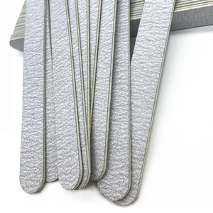 Stokta toptan Zebra tırnak dosyaları ve tamponlar 100/180 Emery çift taraflı etkili tırnak bakımı için düz desen - Product Image 5