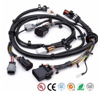 Kabel Harness Konektor ECU Mobil Kustom Dengan Konektor Kabel Mobil Am Phenol untuk Elektronik Otomotif