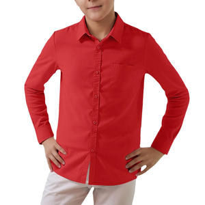 Chemise décontractée simple pour garçons 100% coton respirant séchage rapide coupe décontractée confortable à porter au quotidien aspect propre - Product Image 4