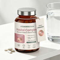 Lifeworth Inositol Complex Comprimés 40:1 Myo D-Chiro Inositol Berbérine Vitamine D3 Zinc Chrome OEM Marque Privée