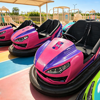 Vente en gros de voitures tamponneuses électriques commerciales d'extérieur et de grandes voitures tamponneuses d'intérieur en fibre de verre à batterie pour parcs d'attractions