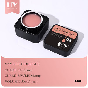 Hanyi Gel de Extensión de Uñas Autonivelante de Bajo Calor Sin HEMA ni TPO, 30ml, 12 Colores, Duración de <span class=keywords><strong>30</strong></span> Días, Gel de Construcción de Uñas OEM - Product Image 6