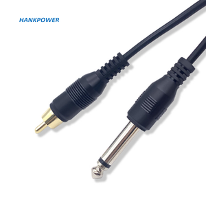 ปรับแต่งมืออาชีพร้อนสีดำ1/4 6.35มิลลิเมตรชายโมโนปลั๊กอาร์ซีเอชายแจ็คสายสัญญาณเสียงวิดีโอ - Product Image 4