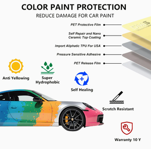 <span class=keywords><strong>Film</strong></span> de protection de peinture (PPF) en TPU auto-cicatrisant anti-rayures 7,5 mil, couleur, pour voitures – Service OEM, directement de l'usine, vente chaude - Product Image 3
