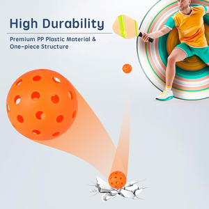 Bolas de Pickleball USAPA de 40 agujeros duraderas y ecológicas para deportes de interior y exterior con logotipo de Color personalizado - Product Image 5