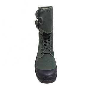 Cheap Durable Light Weight Breathable <strong>Green</strong> <strong>Canvas</strong> Vulcanize Sneaker Boots for Men Summer Spring Autumn Working <strong>Shoes</strong> - Product Image 5