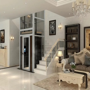 <span class=keywords><strong>Ascensore</strong></span> a Trazione con Vetro Trasparente, Azionamento AC, Pavimento in PVC, per Uso Residenziale e Commerciale, Capacità 400kg, Design Moderno - Product Image 4