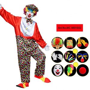ชุดคอสเพลย์ตัวตลกงานคาร์นิวัลฮาโลวีนของลิเจนนี่ ชุดแฟนซีตัวตลกผู้ใหญ่สำหรับผู้ชาย ขนาดสั่งตัดได้ ชุดคอสเพลย์ตัวตลกจากทีวีและภาพยนตร์ - Product Image 4