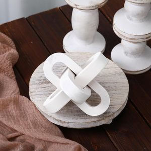 Eslabones de cadena de madera de 3 eslabones tallados a mano para mesa de centro sala de estar estantería chimenea <span class=keywords><strong>TV</strong></span> gabinete escritorio decoración se adapta a todos - Product Image 4