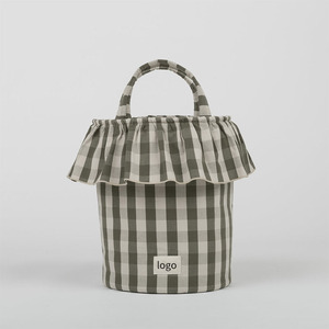 Bolsa Organizadora para Cochecito de Bebé con Diseño a Cuadros Súper Popular, Bolsa de Viaje Personalizada para Pañales, Bolsa de Mamá de Algodón y Poliéster - Product Image 3