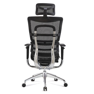 Chaise de bureau MIGE à dossier haut, design moderne en tissu, ergonomique, avec réglage 3D et dossier en maille - Product Image 4