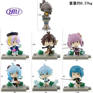 YMJ 7 unids/set Anime juego Genshined <span class=keywords><strong>Impact</strong></span> Liyue Battlefield <span class=keywords><strong>Heroes</strong></span> serie Ganyu Keqing PVC Firgues muñeca de juguete figuras de acción - Product Image 6