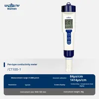 Conductimètre de type stylo WATSON CT100-1 avec écran LCD, origine Chine, compensation automatique de température, OEM ABS, pour laboratoire (TDS)