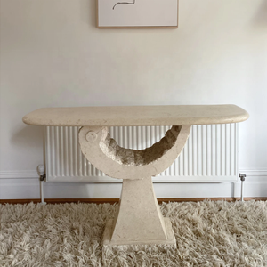 Nouvel arrivage de salle <span class=keywords><strong>à</strong></span> <span class=keywords><strong>manger</strong></span> nordique au design unique en pierre blanche naturelle pour 6 personnes <span class=keywords><strong>Table</strong></span> <span class=keywords><strong>console</strong></span> de <span class=keywords><strong>table</strong></span> <span class=keywords><strong>à</strong></span> <span class=keywords><strong>manger</strong></span> en travertin - Product Image 6