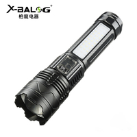 Lampe torche tactique LED à zoom longue portée BL-A80 1000 lumens, rechargeable par USB, alimentation CC, corps en alliage d'aluminium, forte luminosité, camping