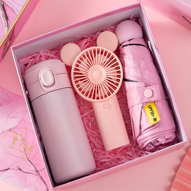 New Ideas Office Set Corporate Luxury Promotional Free Samples of Items to Give As Gifts Kids Items Cup Umbrella Fan