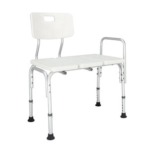 Shower Chair With <b>Backrest</b> And Armrest Adjustable Height Bathroom Safety Equipment For Elderly And Pregnant Women - Product Image 1