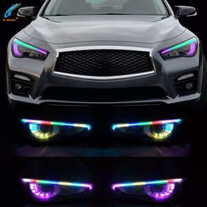 Kit de Luces LED SRGBA de 12V para Conducción Diurna, Controlado por Aplicación, Accesorios de Panal Personalizados para Q50 - Product Image 1
