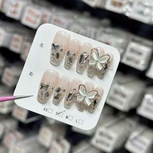 La prensa más vendida en las uñas etiquetado privado ataúd personalizado acrílico uñas artificiales arte uñas caja <span class=keywords><strong>de</strong></span> embalaje - Product Image 4