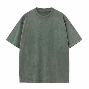 Camiseta de Marca Personalizada con Logotipo Retro Americano, de Algodón Puro Lavado de 230g, Estilo Pesado - Product Image 3
