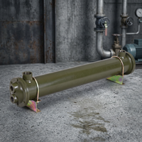 Échangeur de chaleur hydraulique huile-eau en acier inoxydable pour refroidisseur de machines textiles, tube échangeur de chaleur à huile, pièce de réfrigération métallique