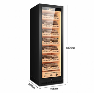 Humidor para Cigarros NUELEAD, de Madera de Cedro Español, Ecológico, con Compresor Refrigerado por Aire, Puerta de Vidrio con Desempañador Automático y Panel Táctil - Product Image 5