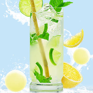 Boules de glace personnalisées en forme de citron, saveur fruitée, 80g, emballage en gobelet - Product Image 3
