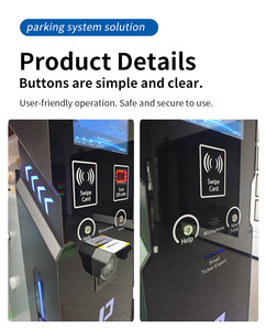 Système de stationnement automatique avec impression de tickets, terminal de libre-service numérique intelligent pour extérieur, borne de stationnement automatisée - Product Image 3