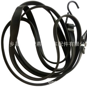 Cordon élastique en caoutchouc souple pour bagages, avec crochet en S, noir, épaissi, équipement de fixation pour voiture, accessoires - Product Image 4