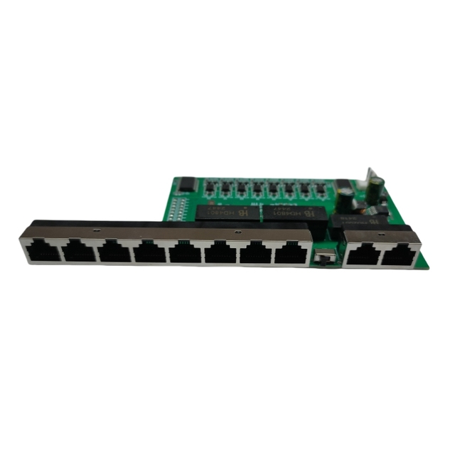 Poe Switch 8 Port 10/100mb Pcba Total 120W Support BT Port