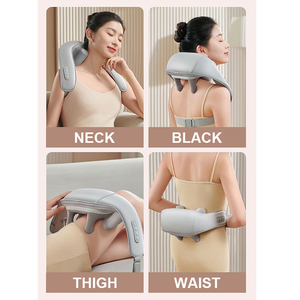 Almohada Masajeadora Shiatsu Portátil para Cuello y Hombros, la Más Vendida, con Calefacción y Compresión para Relajación, Uso en la Oficina, Viajes y el Hogar - Product Image 3