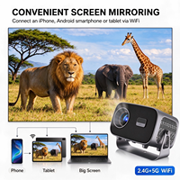Proyektor Gimbal A10 Plus 20ANSI Lumens Native 720P Android13 2GB+16GB Wireless Screen Mirroring Home Beamer