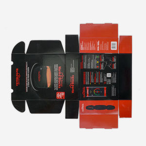 Boîte pliable en carton ondulé rouge et noir pour appareils électroménagers, impression numérique, emballage personnalisé pour envoi postal - Product Image 2