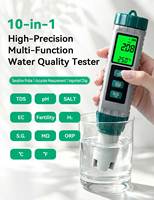 Stylo de test TDS 10-en-1 multifonctionnel pour le traitement de l'eau, avec longue autonomie de batterie - Vente Flash