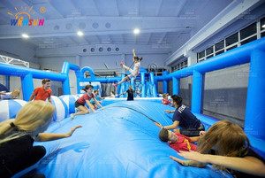 WINSUN Nouveauté Parcours d'obstacles gonflable Ninja Warrior <span class=keywords><strong>de</strong></span> 62 pieds à vendre - Product Image 4