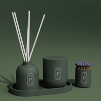 Pot à bougie en céramique C&H, design nordique moderne, récipient vide pour bougie, décoration pour la maison et le salon