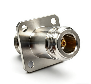 מחבר קואקסיאלי מסוג N-KFKB1, נקבה לנקבה, עם 4 חורים להרכבה על פלאנג, מתאם פינים לתדר גבוה, בסיס למיקרוגל - Product Image 1