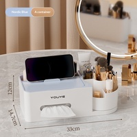 Boîte de rangement pour mouchoirs en plastique haut de gamme pour salon et coiffeuse, design moderne, multi-usages, emballée individuellement